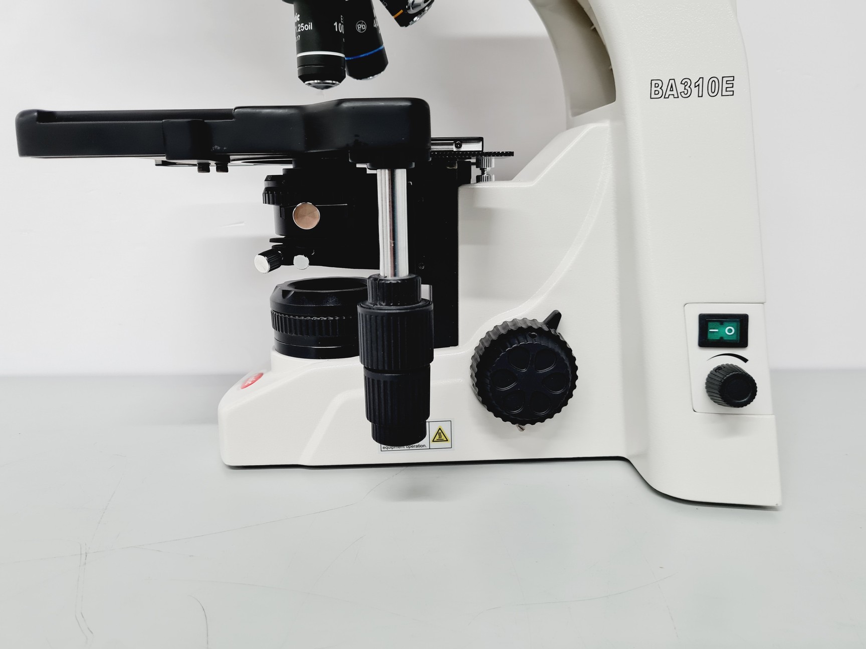 Image of Motic BA310E Fluorescence Microscope w/ 4 x Objectives Motic 100X/1.25 oil Lab 