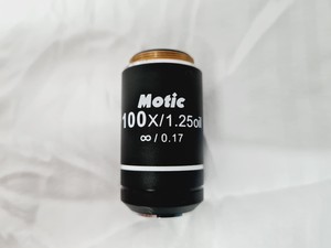 Thumbnail image of Motic BA310E Fluorescence Microscope w/ 4 x Objectives Motic 100X/1.25 oil Lab 
