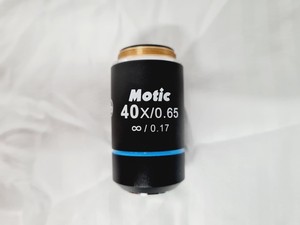 Thumbnail image of Motic BA310E Fluorescence Microscope w/ 4 x Objectives Motic 100X/1.25 oil Lab 