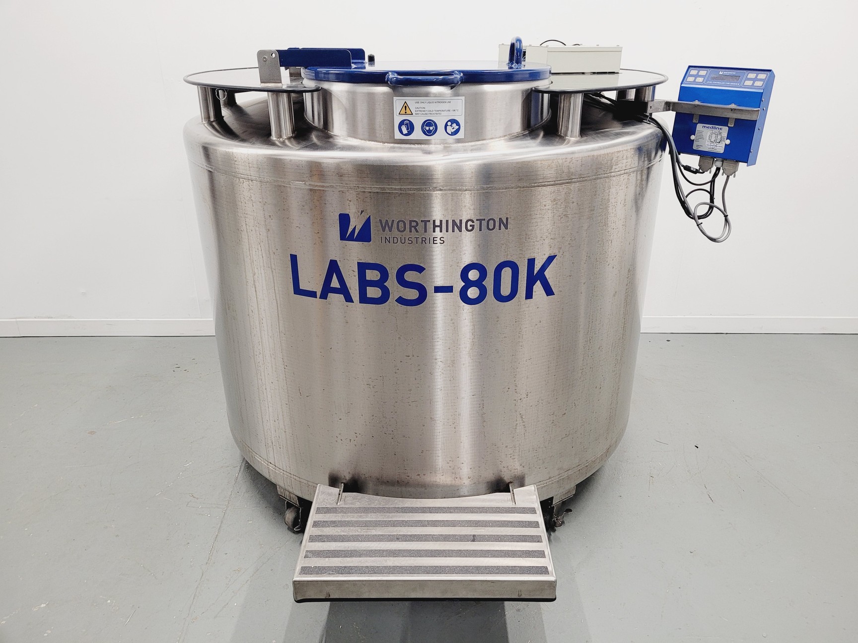 Cryo Lab Worthington LABS-80K Cryogenic Vessel With Full Racking Lab