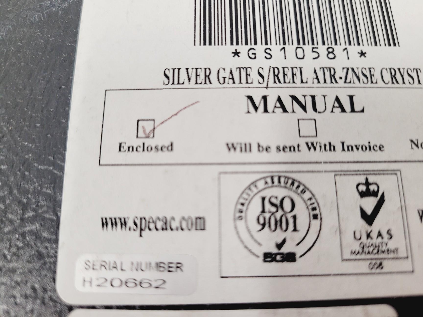 Image of Specac Silver Gate Evolution Single Reflection ATR Spectroscope Accessories Lab