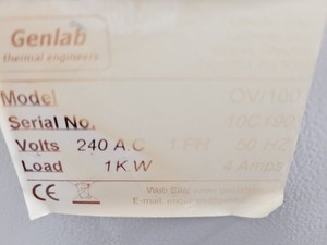 Thumbnail image of Genlab OV/100 Oven Lab