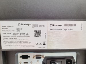 Thumbnail image of Stratasys Objet30 V2 Pro Desktop 3D Printer With Software 2013 Lab