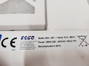 Thumbnail image of Esco Laminar Ductless Flow Cabinet Clean Bench Model AHC-4D1-1 Lab