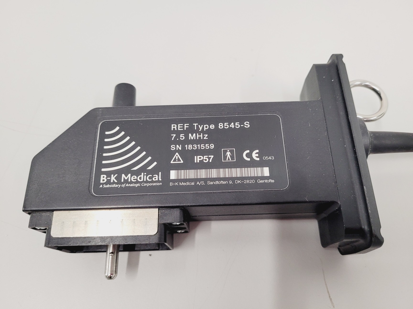 Image of Two B-K Merlin Ultrasound Transducer Probes Type 8561 And Type 8545-S Lab