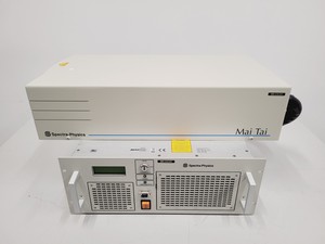 Thumbnail image of Spectra Physics Mai Tai HR067 Laser And J80-8SS-28K Power Unit Lab Spares/Repair