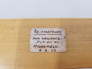 Thumbnail image of Job Lot of 13 Vintage Microtome Knives With Sharpening strops and Whetstones