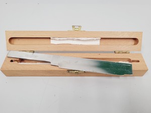Thumbnail image of Job Lot of 13 Vintage Microtome Knives With Sharpening strops and Whetstones