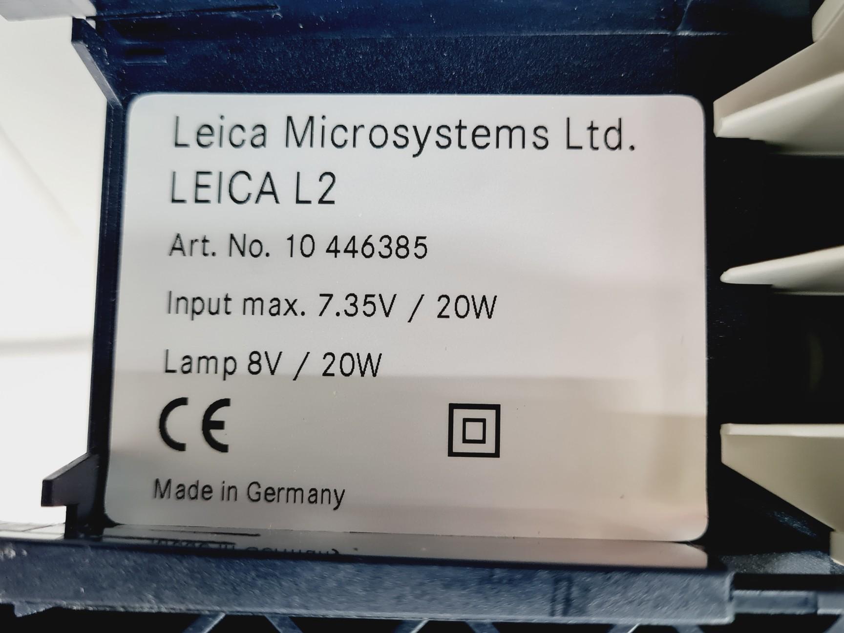 Image of Leica S6D Stereo Microscope 6.3x-40x Leica L2 Lightbox and Schott KL 150 Lab