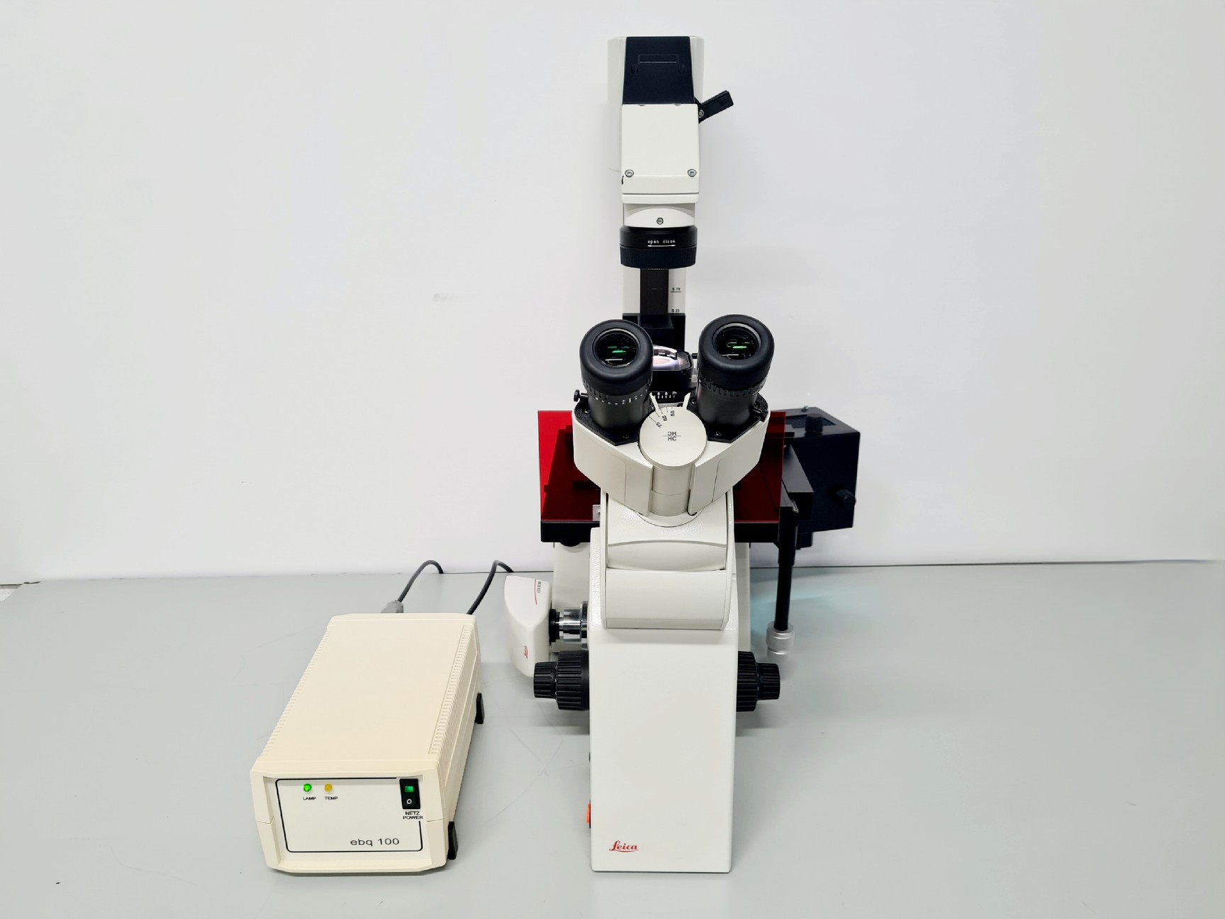 Image of Leica DMIRB Inverted Microscope With 5 Objectives & EBQ 100 PSU Lab