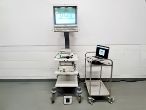 Image of Olympus Model CLV-S20 Endoscopy System w/ Sony PVM-205MD Lab