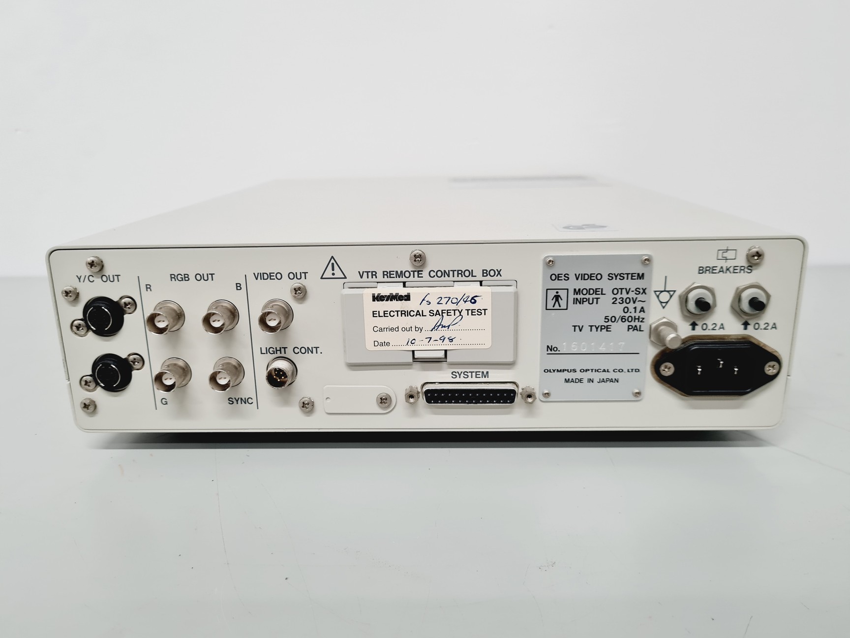 Image of Olympus Model CLV-S20 Endoscopy System w/ Sony PVM-205MD Lab