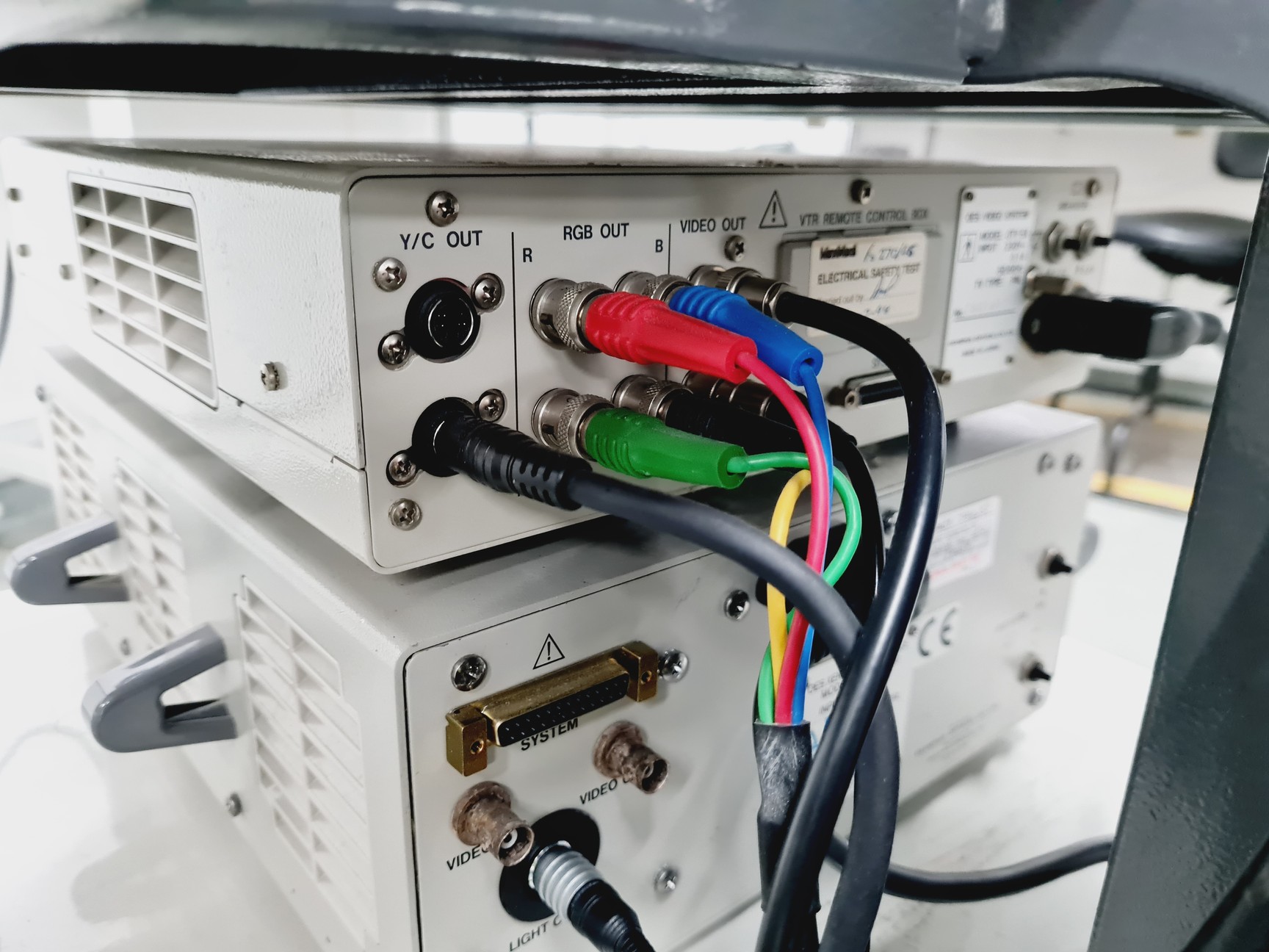 Image of Olympus Model CLV-S20 Endoscopy System w/ Sony PVM-205MD Lab