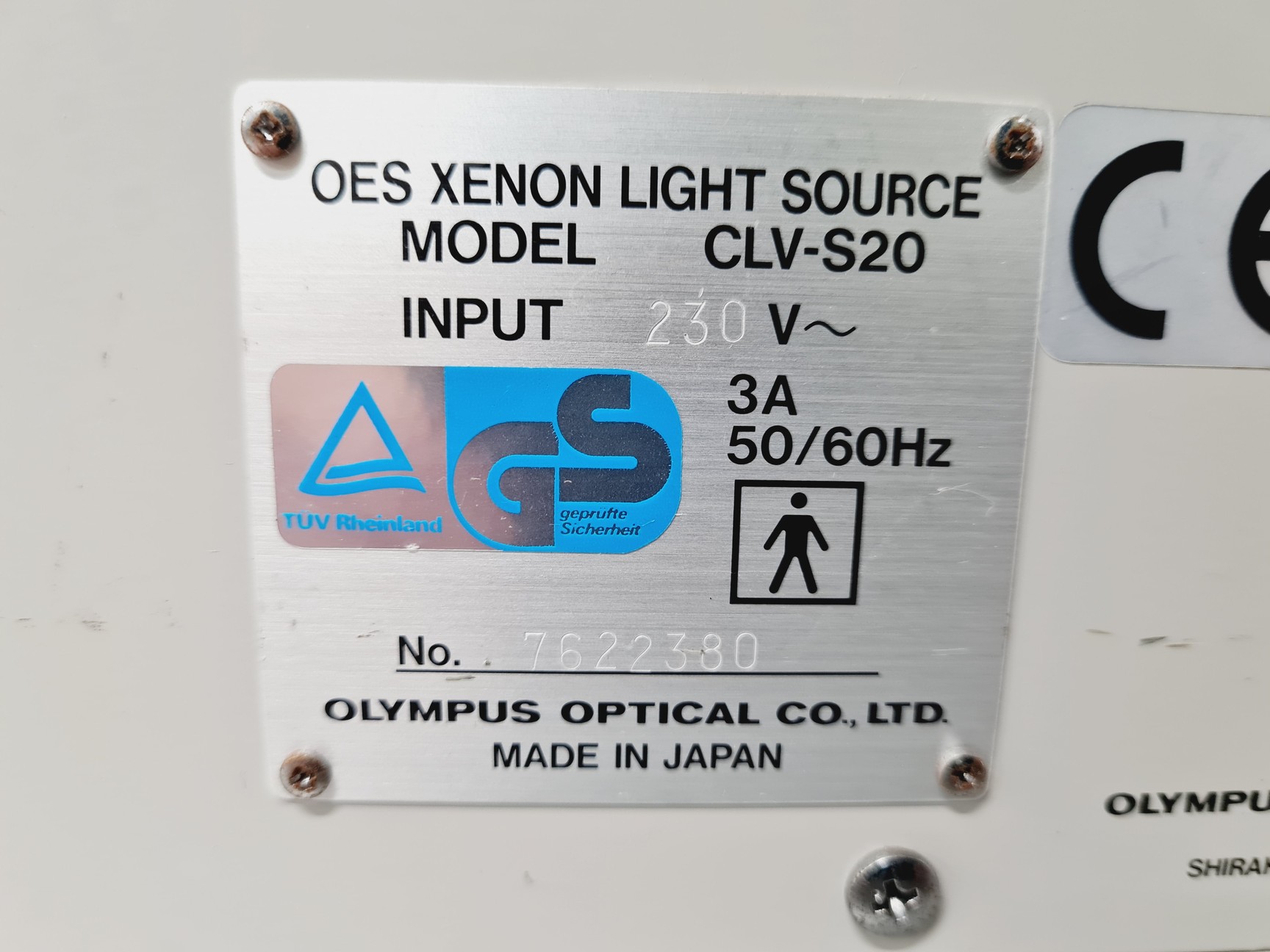 Image of Olympus Model CLV-S20 Endoscopy System w/ Sony PVM-205MD Lab