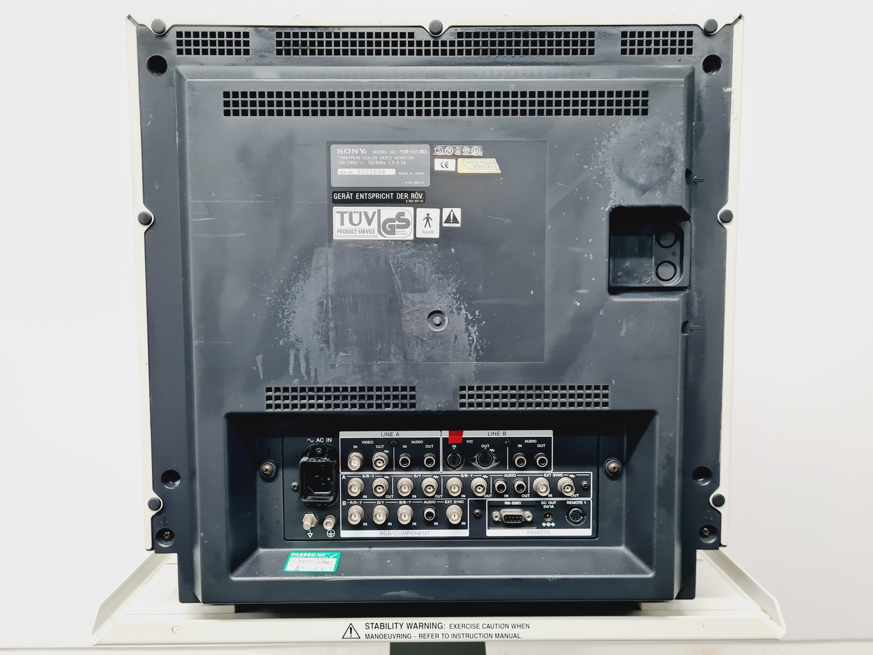 Image of Olympus Model CLV-S20 Endoscopy System w/ Sony PVM-205MD Lab