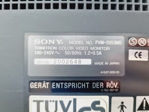 Thumbnail image of Olympus Model CLV-S20 Endoscopy System w/ Sony PVM-205MD Lab