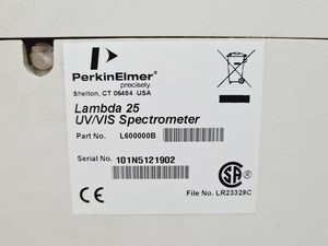 Thumbnail image of Perkin Elmer Lambda 25 UV/VIS Spectrophotometer Lab