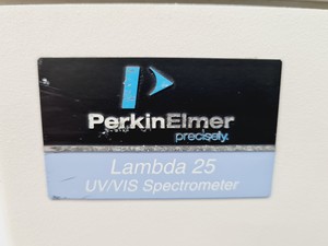 Thumbnail image of Perkin Elmer Lambda 25 UV/VIS Spectrophotometer Lab