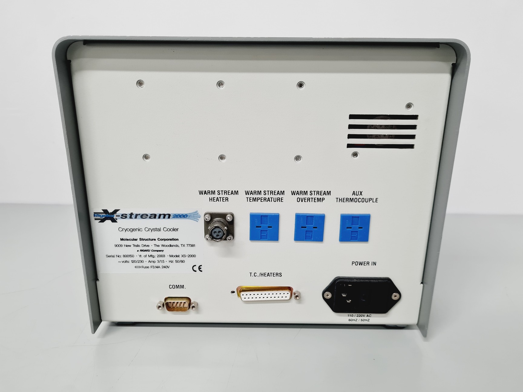 Image of Rigaku X-Stream 2000 Cryogenic Crystal Cooler System CP830, XS-2000 Lab