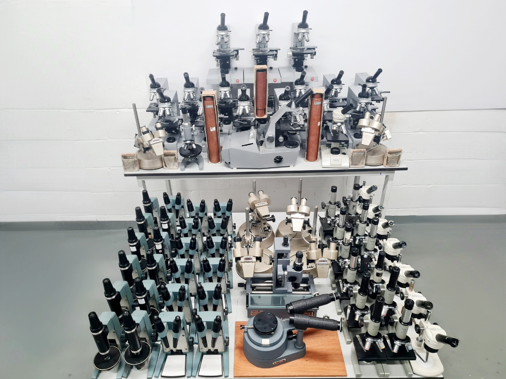 Image of Job Lot of Mixed Microscope (Leitz, Bauch & Lombs, Philip Harris, OPAX)