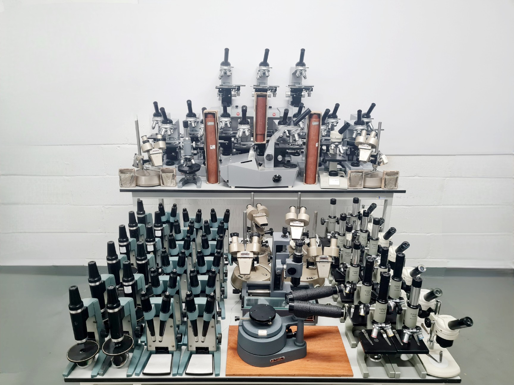 Image of Job Lot of Mixed Microscope (Leitz, Bauch & Lombs, Philip Harris, OPAX)