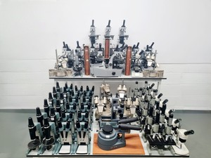 Thumbnail image of Job Lot of Mixed Microscope (Leitz, Bauch & Lombs, Philip Harris, OPAX)