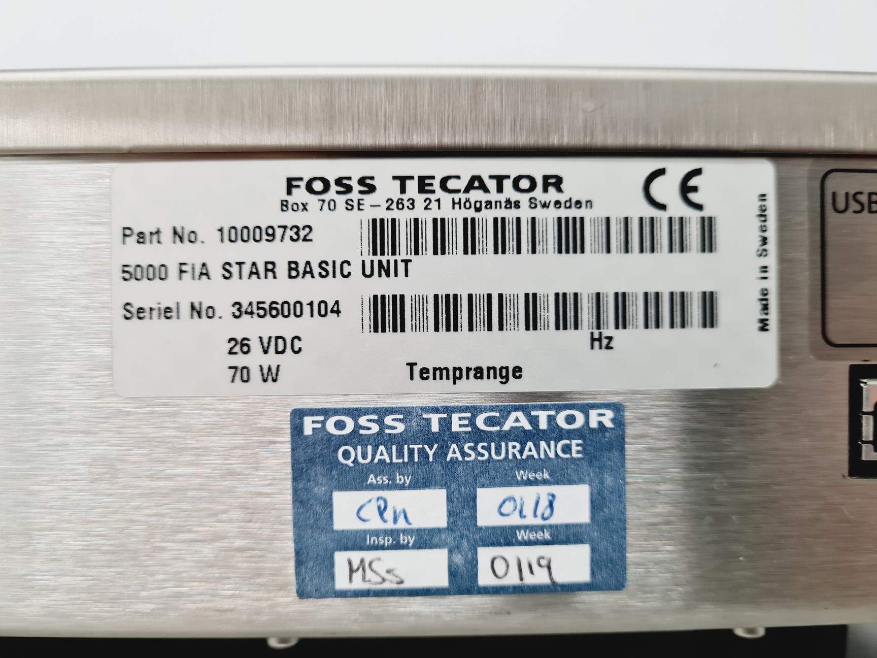 Image of Foss Tecator FIAstar 5000 Analyzer Lab