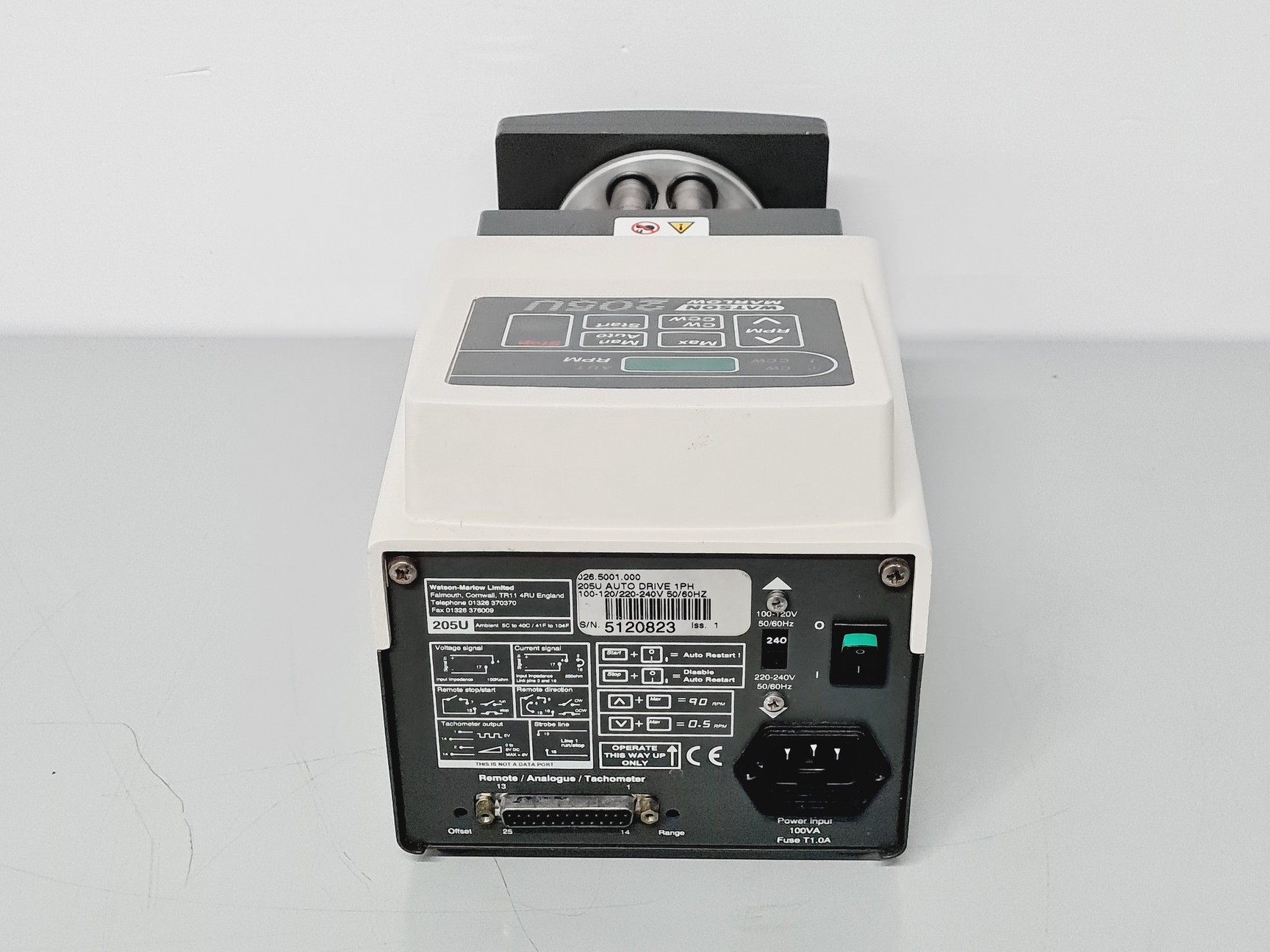 Image of Watson Marlow  205U Auto Drive 1PH With 205BA4 Four Channel Eight Roller