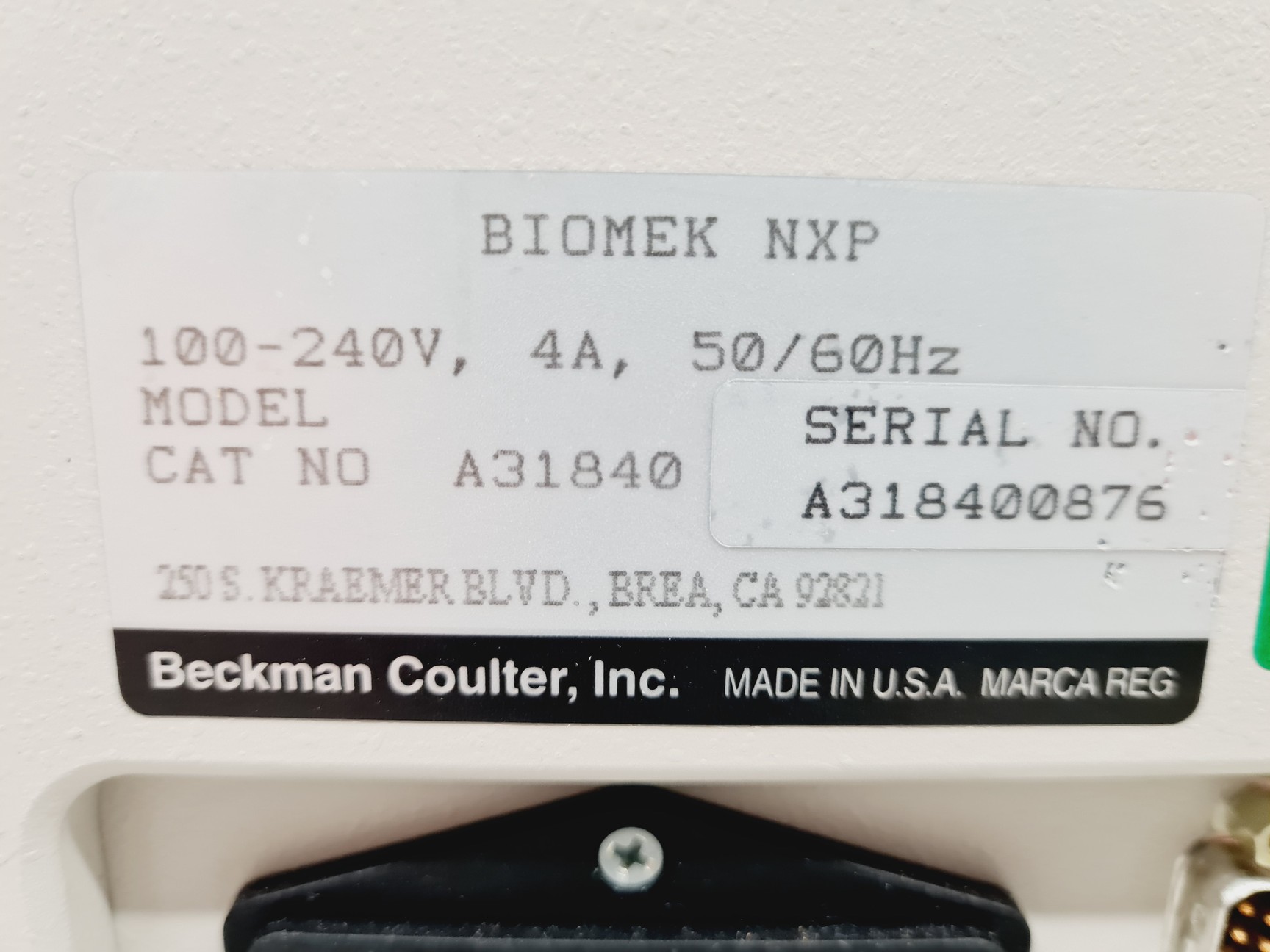 Image of Beckman Coulter Biomek NXp Laboratory Automation Workstation Lab