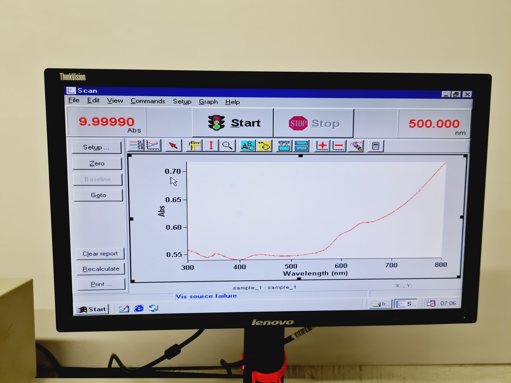 Image of Varian Cary 500 UV-VIS-NIR Spectrophotometer w/ Software (Spares/Repair) Lab