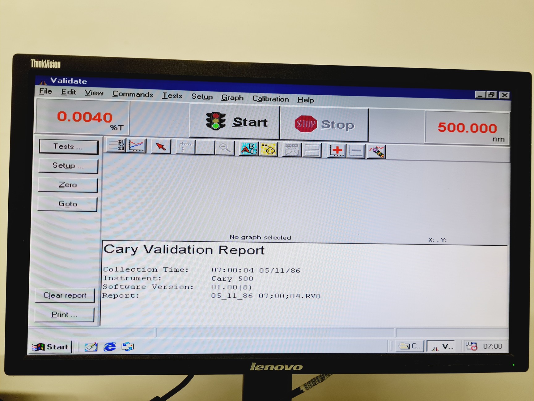 Image of Varian Cary 500 UV-VIS-NIR Spectrophotometer w/ Software (Spares/Repair) Lab