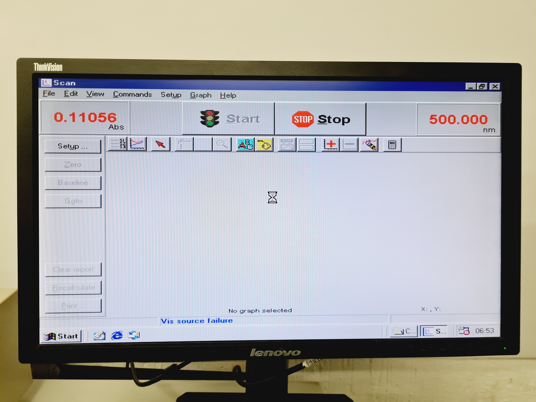 Image of Varian Cary 500 UV-VIS-NIR Spectrophotometer w/ Software (Spares/Repair) Lab