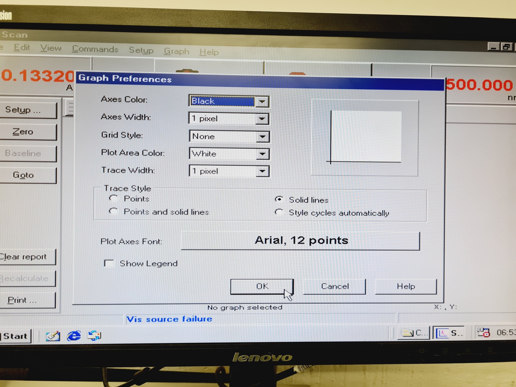 Image of Varian Cary 500 UV-VIS-NIR Spectrophotometer w/ Software (Spares/Repair) Lab