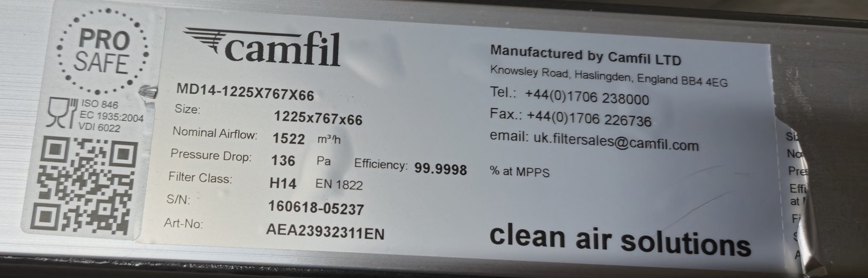 Image of Microflow Laminar Flow Workstation Model: 5054811 Lab