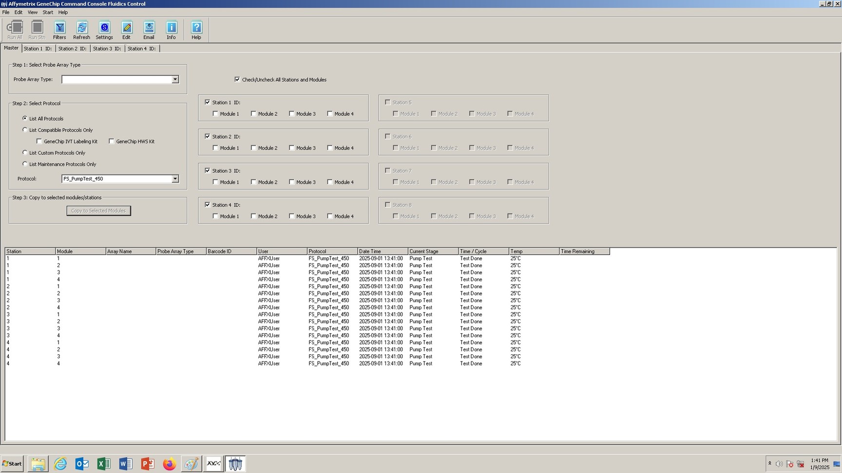 Image of Affymetrix GeneChip Scanner 3000 System with 4 x Affymetrix Fluidics Station 450