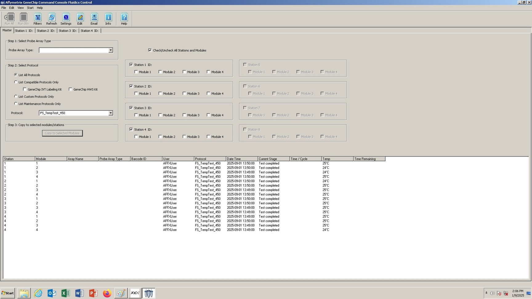 Image of Affymetrix GeneChip Scanner 3000 System with 4 x Affymetrix Fluidics Station 450