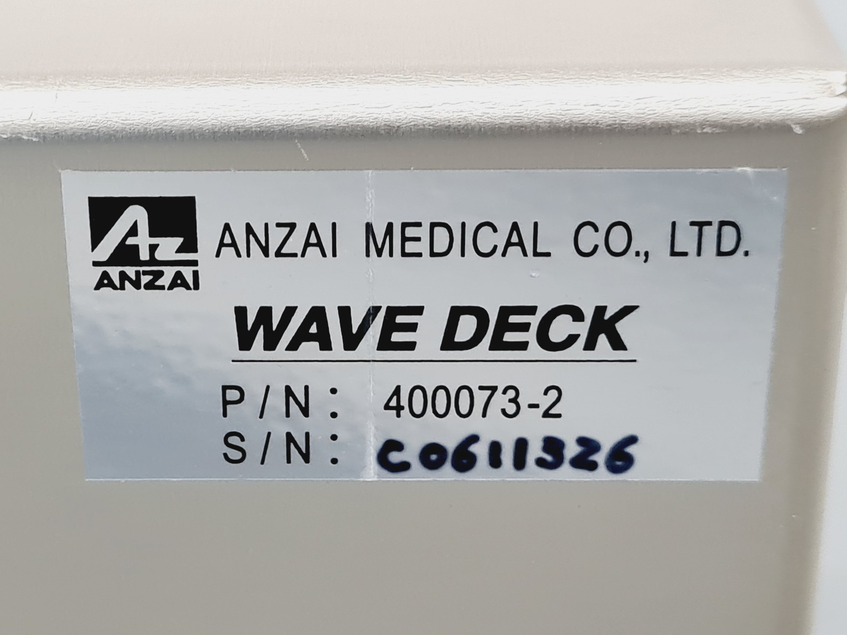 Image of Anzai AZ-733V Respiratory Gating System w/ Wave Deck, Phantom Body & Sensor Port