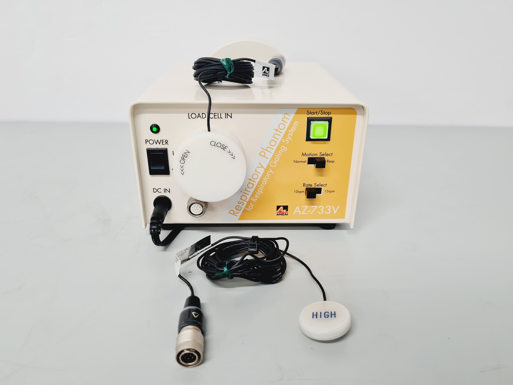 Image of Anzai AZ-733V Respiratory Gating System w/ Wave Deck, Phantom Body & Sensor Port