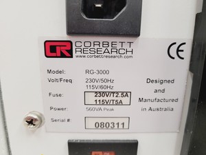 Thumbnail image of Corbett Research RG-3000 Rotor-Gene Real Time PCR Cycler Lab
