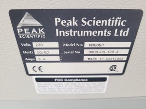 Thumbnail image of Peak Scientific NitroGen N300DR Nitrogen Generator Sares/Repairs