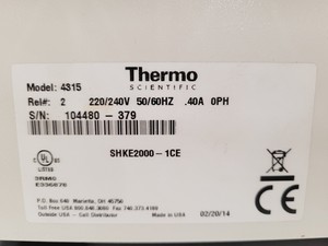 Thumbnail image of Thermo MaxQ 2000 Model 4315 Platform Shaker Lab Spares/Repairs