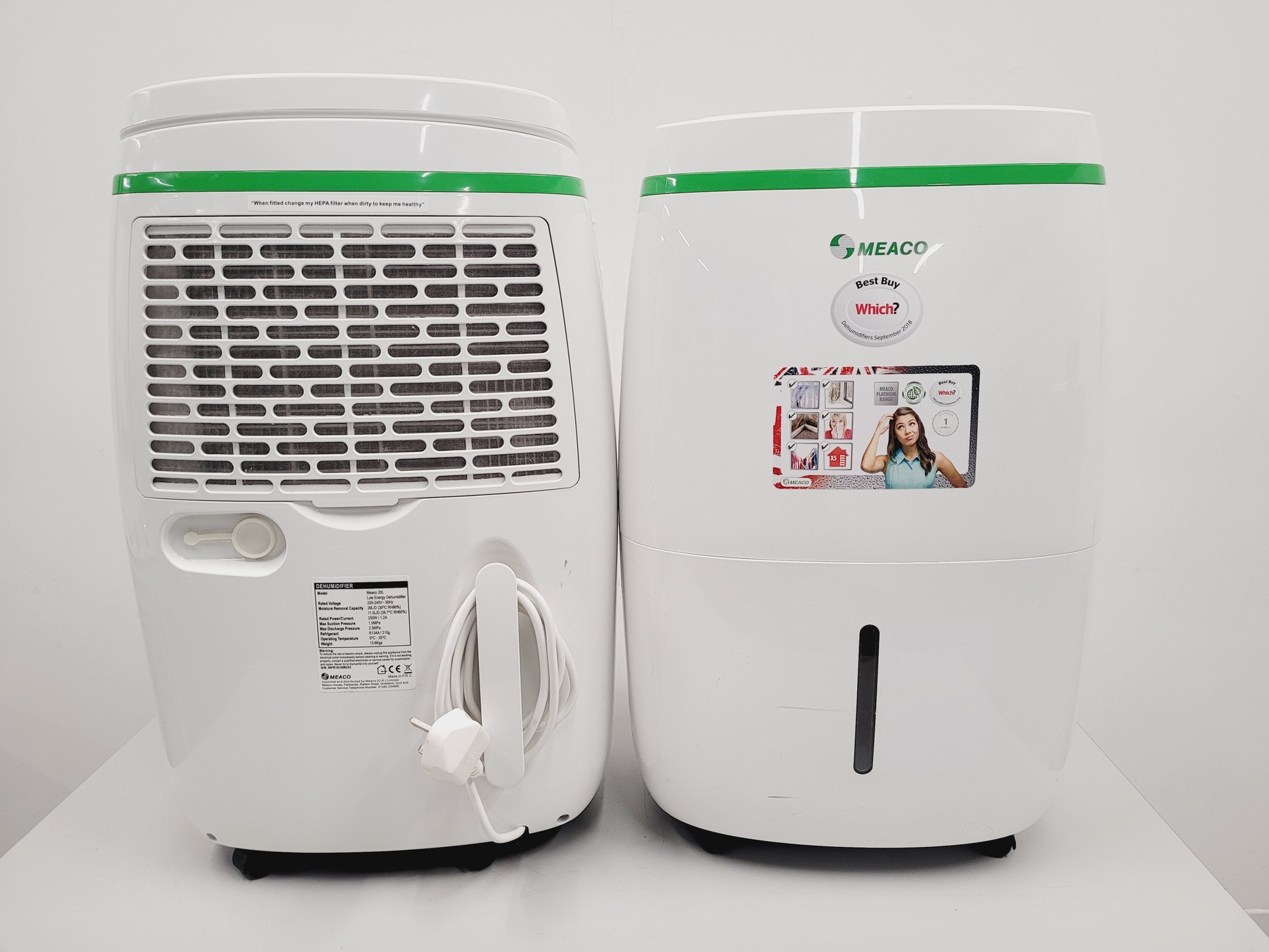 Image of Pair of Meaco 20L Dehumidifiers