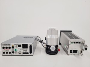 Thumbnail image of BOC Edwards EXT 70H Turbomolecular Pump,Cooling Fan, Controller & Gauge ACX Lab