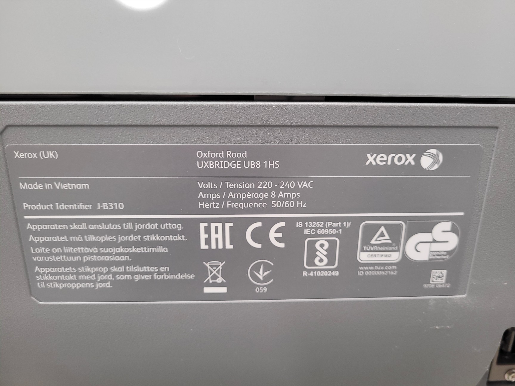 Image of Xerox VersaLink C7025 Colour Multifunction Printer Copier