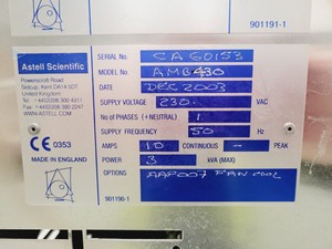 Thumbnail image of Astell AMB 430 Benchtop Autoclave Lab