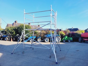 Thumbnail image of Lewis Aluminium Scaffold Tower 1.45m Double Width 2.2m Platform 4.2m Height