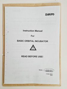 Thumbnail image of Sanyo Orbi-Safe IOX402.XX1.C Orbital Shaking Incubator Lab