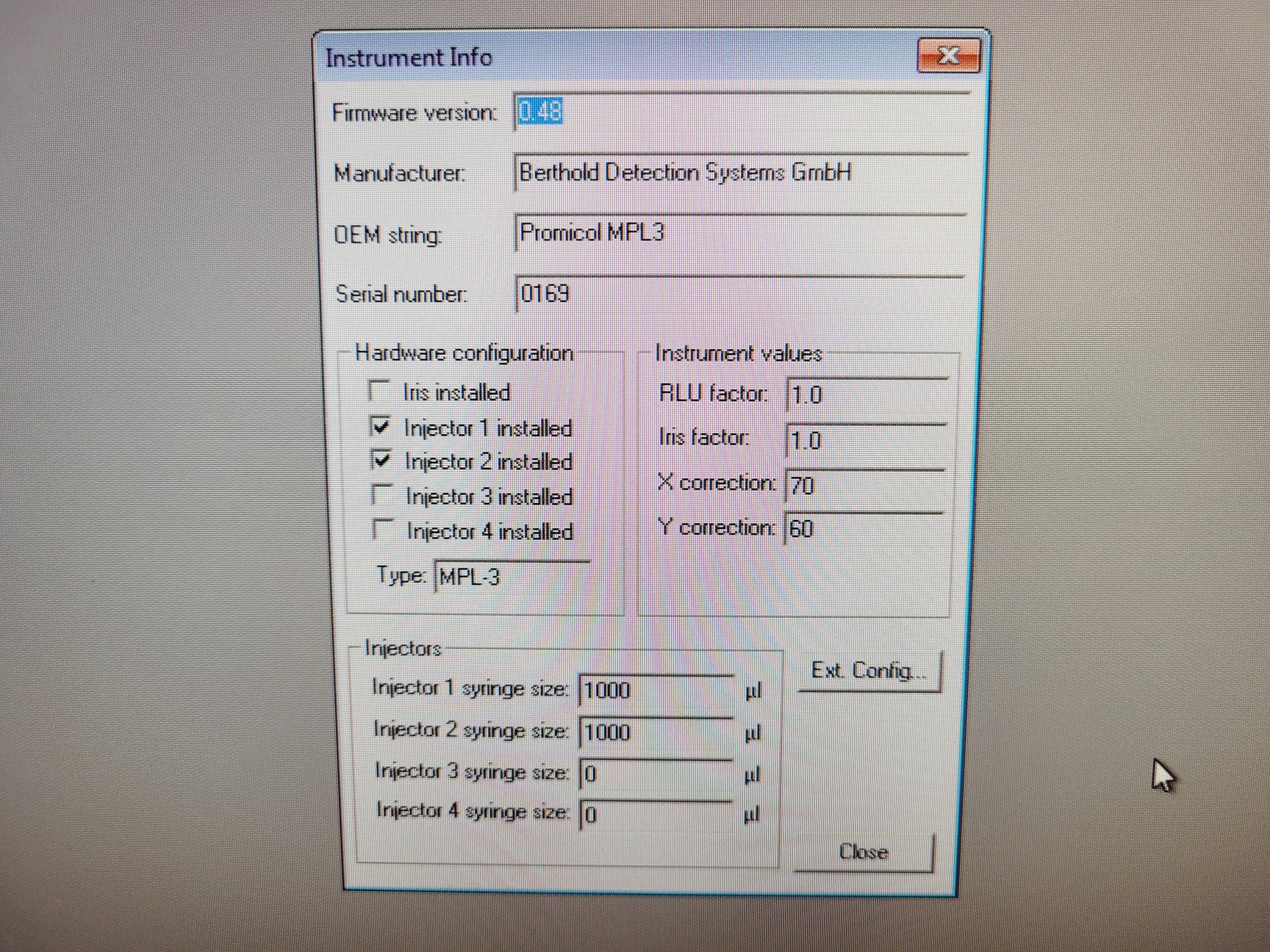 Image of Berthold Detection Orion MPL2 Microplate Luminometer & Injector Unit, Software