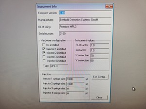 Thumbnail image of Berthold Detection Orion MPL2 Microplate Luminometer & Injector Unit, Software