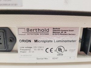 Thumbnail image of Berthold Detection MPL2 Orion Microplate Luminometer, Injector & Software